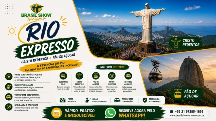 Rio Expresso - Cristo Redentor e P&atilde;o de A&ccedil;&uacute;car 